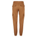 Ladies High Waist Cargo Jogging Pants - toffee