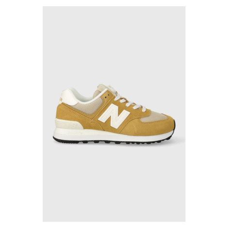 Sneakers boty New Balance 574 hnědá barva, U574PBE