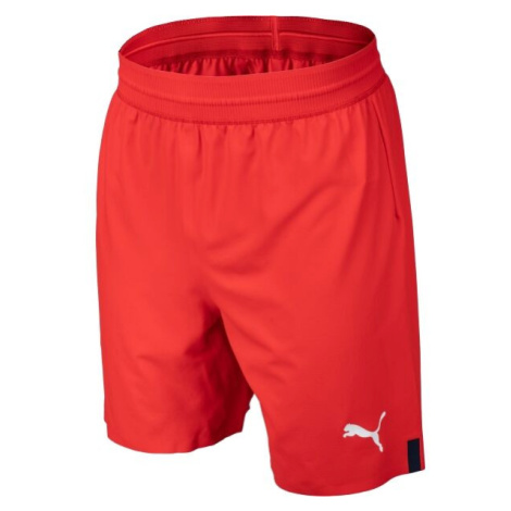Puma SKS SHORTS PROMO Pánské fotbalové šortky, červená, velikost
