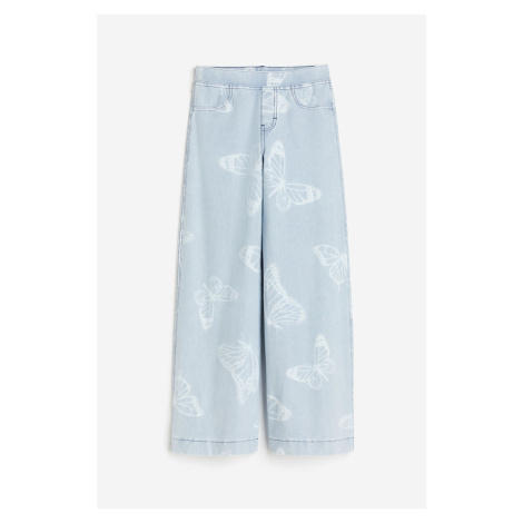 H & M - Široké kalhoty - modrá H&M