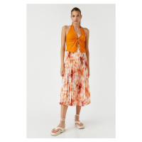 Koton Pleated Midi Skirt