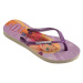 Havaianas dívčí žabky Disney Na vlásku Locika 4123328-0121 Beige