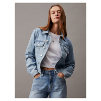 Světle modrá dámská džínová bunda 90's Calvin Klein Jeans