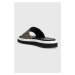 Pantofle BOSS Allie dámské, černá barva, na platformě, 50493093