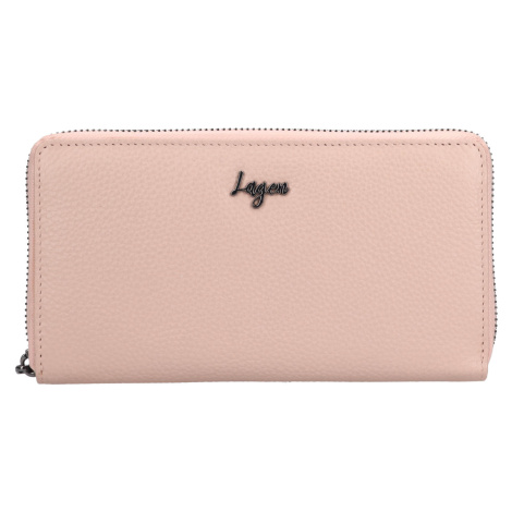 Dámská kožená peněženka Lagen Marge - růžová