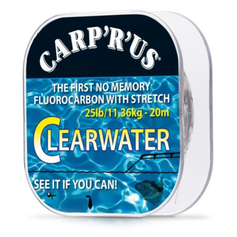 Carp´r´us clearwater - návazcový fluorocarbon 20 m crystal-nosnost 25 lb Carp ´R´ Us