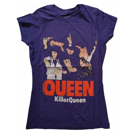 Queen tričko, Killer Queen Girly Purple, dámské RockOff