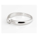 Dámský stříbrný prsten s čirým zirkonem AGG506