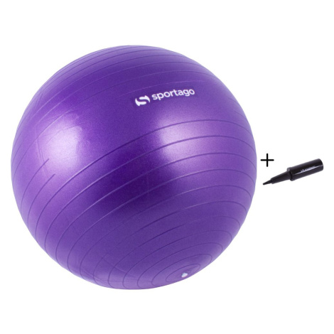 Gymnastický míč Sportago Anti-Burst 65 cm, včetně pumpičky - fialová