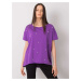 Fialové tričko s perličkami -violet Fialová