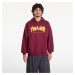 Mikina Thrasher Flame Logo Hood Dark Wine