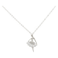 Stříbrný náhrdelník s baletkou AGS1348/47