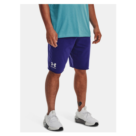 Tmavě modré sportovní kraťasy Under Armour UA RIVAL TERRY SHORT