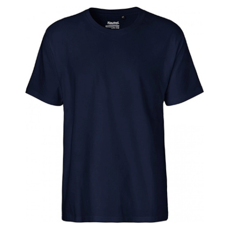 Rovné pánské triko z česané organické bavlny 185 g/m Neutral