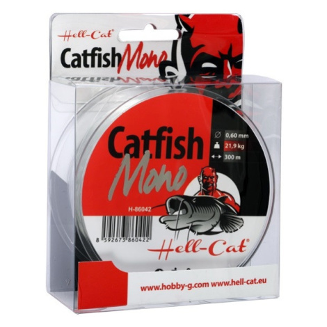 Hell-cat vlasec catfish mono clear 300 m-průměr 0,65 mm / nosnost 34,7 kg
