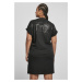 Dámské šaty // Urban classics  Ladies Cut On Sleeve Printed Tee Dress black/black