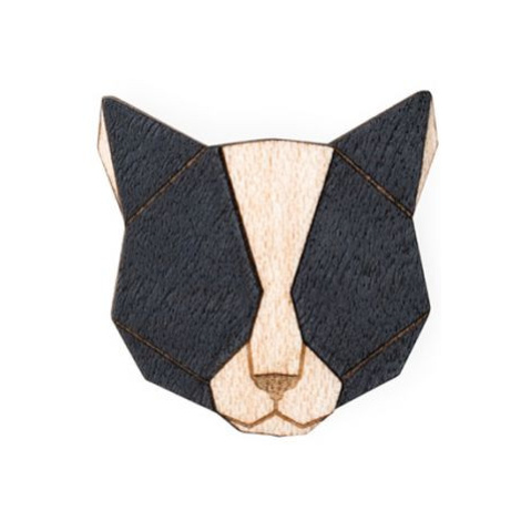Dřevěná brož Black Cat Brooch BeWooden
