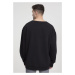 Oversized Open Edge Crew - black