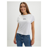 Bílé dámské tričko Tommy Jeans Essential Logo