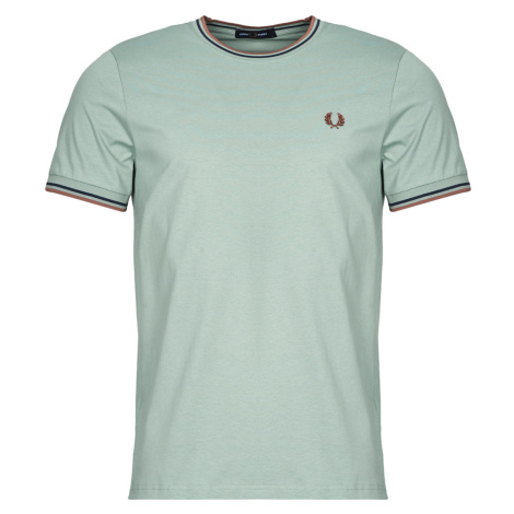 Fred Perry TWIN TIPPED T-SHIRT Zelená