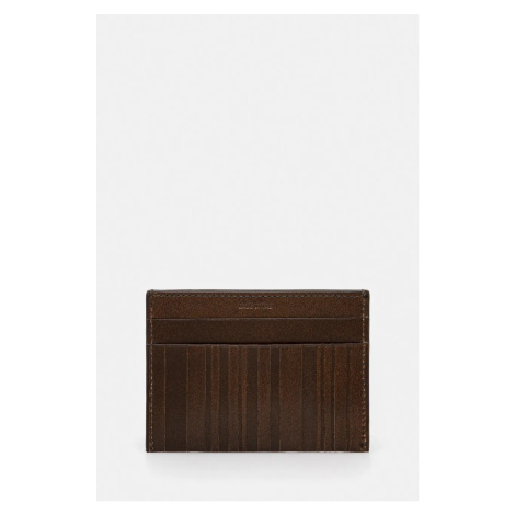 Pouzdro na karty Paul Smith hnědá barva, M1A-8113-PSTFOE