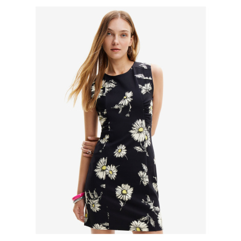 Černé dámské květované šaty Desigual Lorean