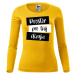 MMO Dámské tričko s dlouhým rukávem s vlastním potiskem Barva: Žlutá
