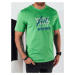 Dstreet Módní zelené tričko s nápisem