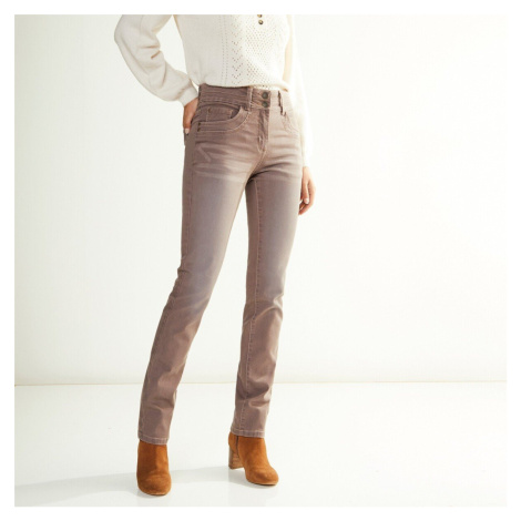 Rovné strečové džíny, barevné Blancheporte