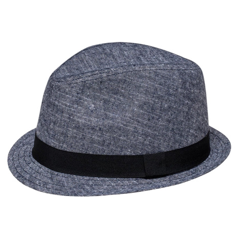 Unisex trilby klobouk Hubert modrý Karfil Hats