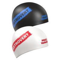 Plavecká čepice mad wave introvert reversible swim cap černo/bílá