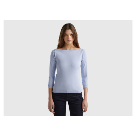 Benetton, 100% Cotton Boat Neck Sweater United Colors of Benetton