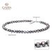 Gaura Pearls Perlový náhrdelník Octavia - barokní sladkovodní perla BRB211/50 Černá 50 cm
