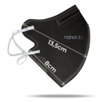 Nanolab Dámský respirátor FFP2 černý 10 kusů