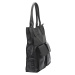Kožená shopper bag kabelka Angelo 01-001 černá