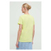 Bavlněné tričko Pinko žlutá barva, 101752.A1NW