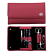 Credo Solingen Luxusní 7 dílná manikúra Summer Folding 7 Red