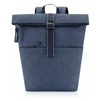 Reisenthel Rolltop Backpack Herringbone Dark Blue