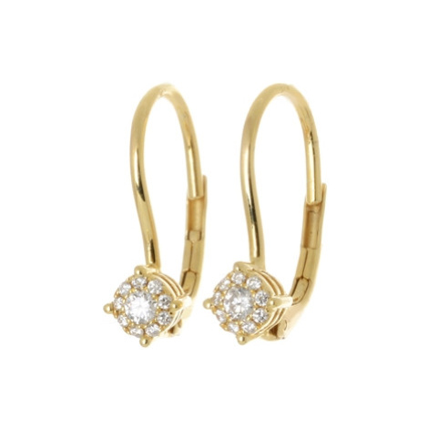 Zlaté náušnice s diamanty MOISS 00520309 + dárek zdarma Ego Fashion