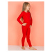 Red leggings for girls
