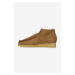 Semišové boty Clarks Originals Wallabee dámské, hnědá barva, na plochém podpatku, zateplené, 261