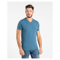 Pánské rozstřižené tričko | véčko | Denim blue | VÝPRODEJ