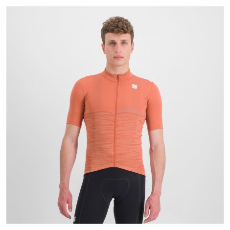 SPORTFUL Cyklistický dres s krátkým rukávem - GIARA - oranžová