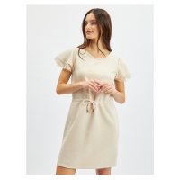 Béžové dámské mikinové šaty s krajkou ORSAY