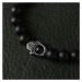 Daniel Dawson Luxusní náramek Ruka Fatimy - nebeská perla, achát NR2095/20 Černá 20 cm (L)