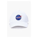 Bavlněná baseballová čepice Alpha Industries NASA Cap bílá barva, s aplikací, 186903.09-white