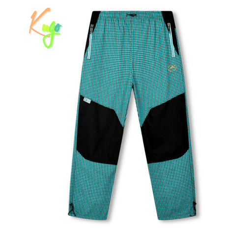 Pánské sportovní kalhoty - KUGO FK8611, tyrkysová Barva: Tyrkysová