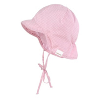 Maximo S child klobouk tmavě růžový a bílý kostkovaný