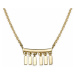 Rosefield náhrdelník Iggy Multidrop Necklace Gold