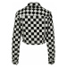 Urban Classics Ladies Short Check Twill Jacket chess